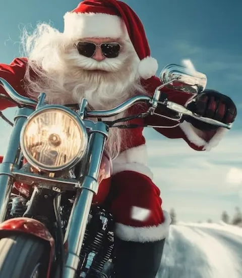 Santa Claus on Motorcycles 2025